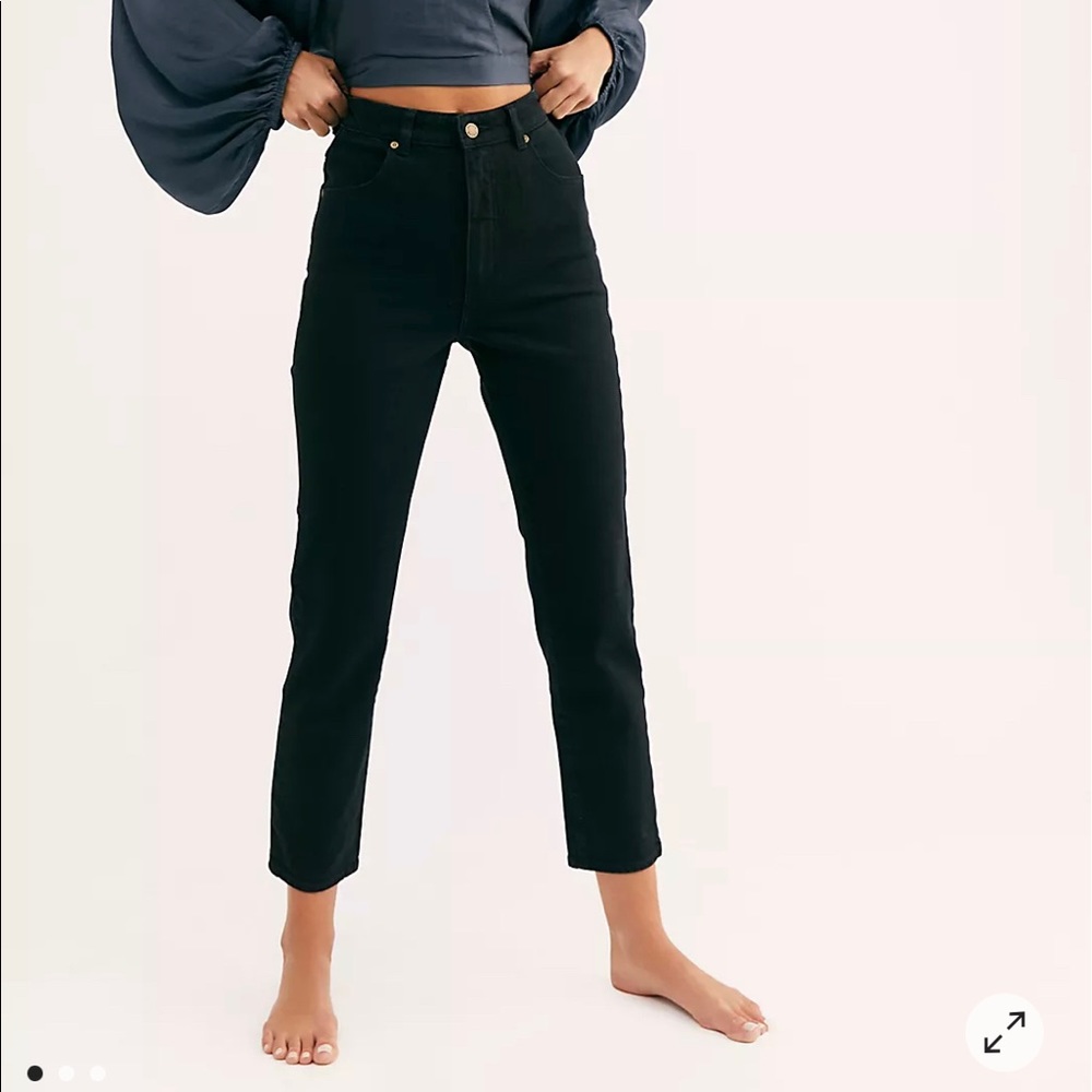 Free People x Rolla's Duster Jeans High Rise Straight Leg Jean NWOT!